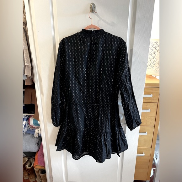 NWT Gap Mockneck Metallic Mini Dress - Large - Picture 3 of 4